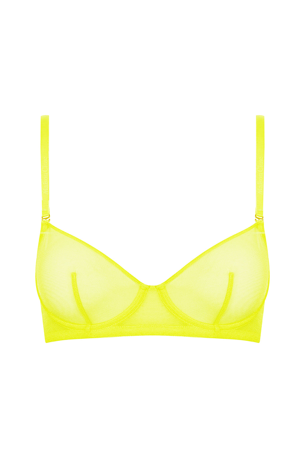 CORPS A CORPS NEON REGGISENO A BALCONCINO - JAUNE FLUO/OR