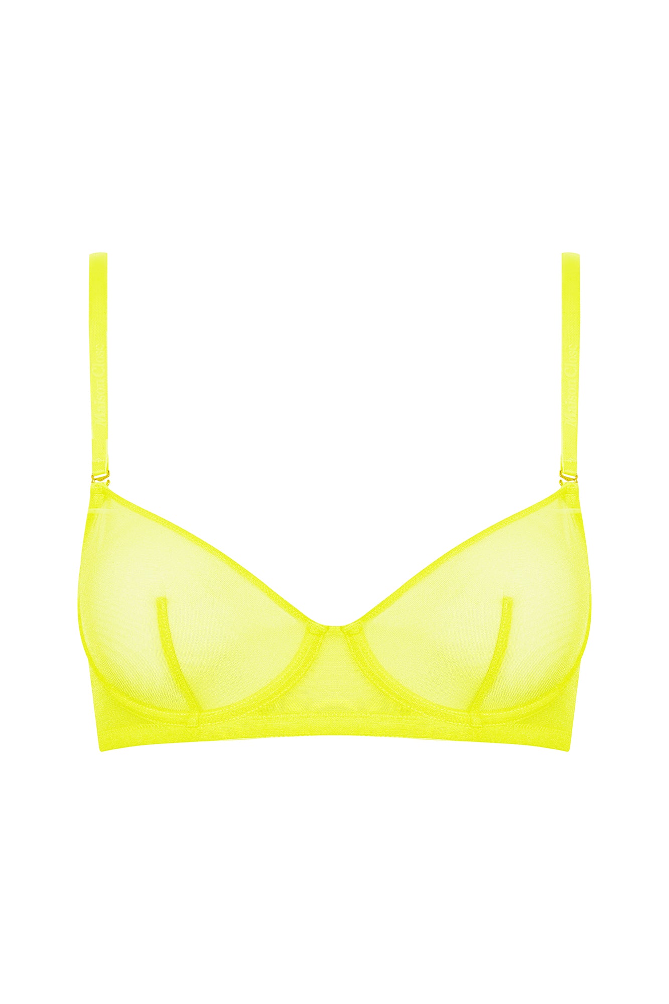 CORPS A CORPS NEON REGGISENO A BALCONCINO - JAUNE FLUO/OR