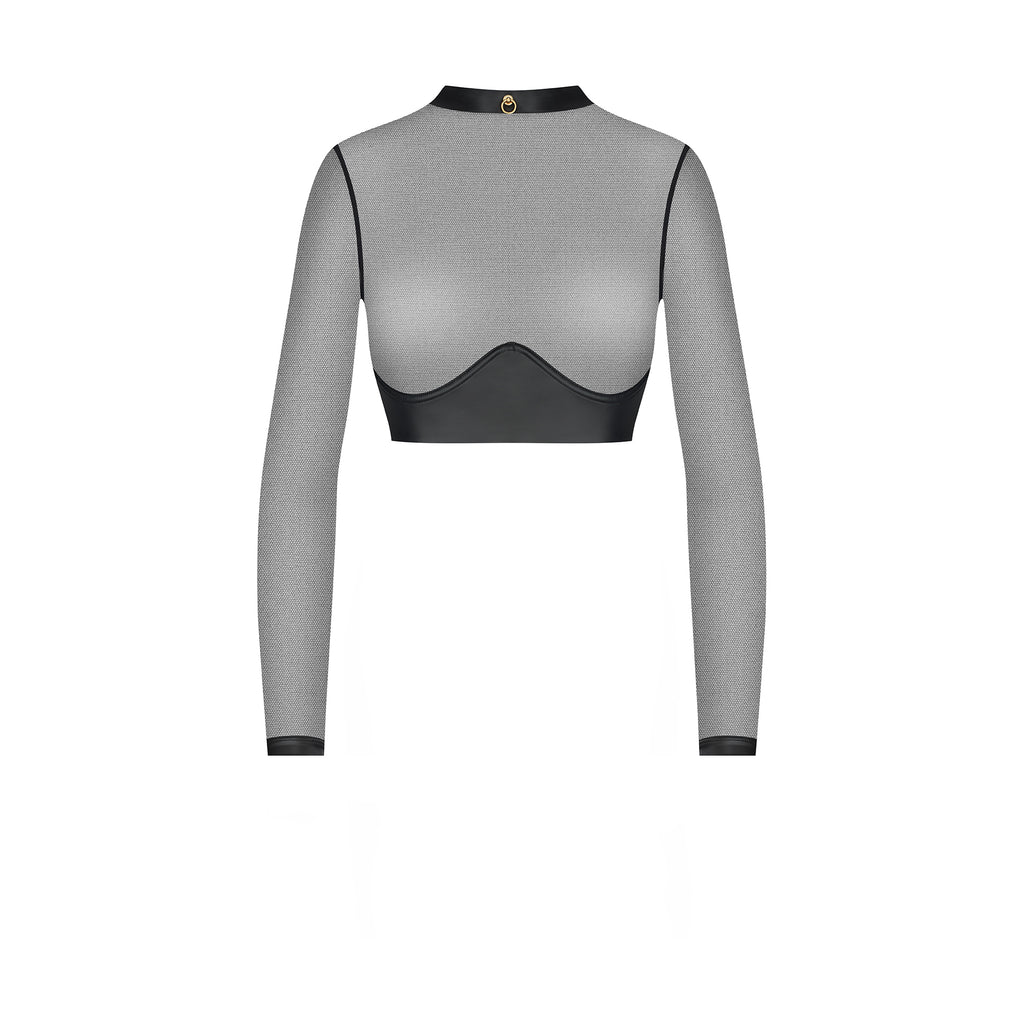CHAMBRE NOIRE TOP A MANICHE LUNGHE