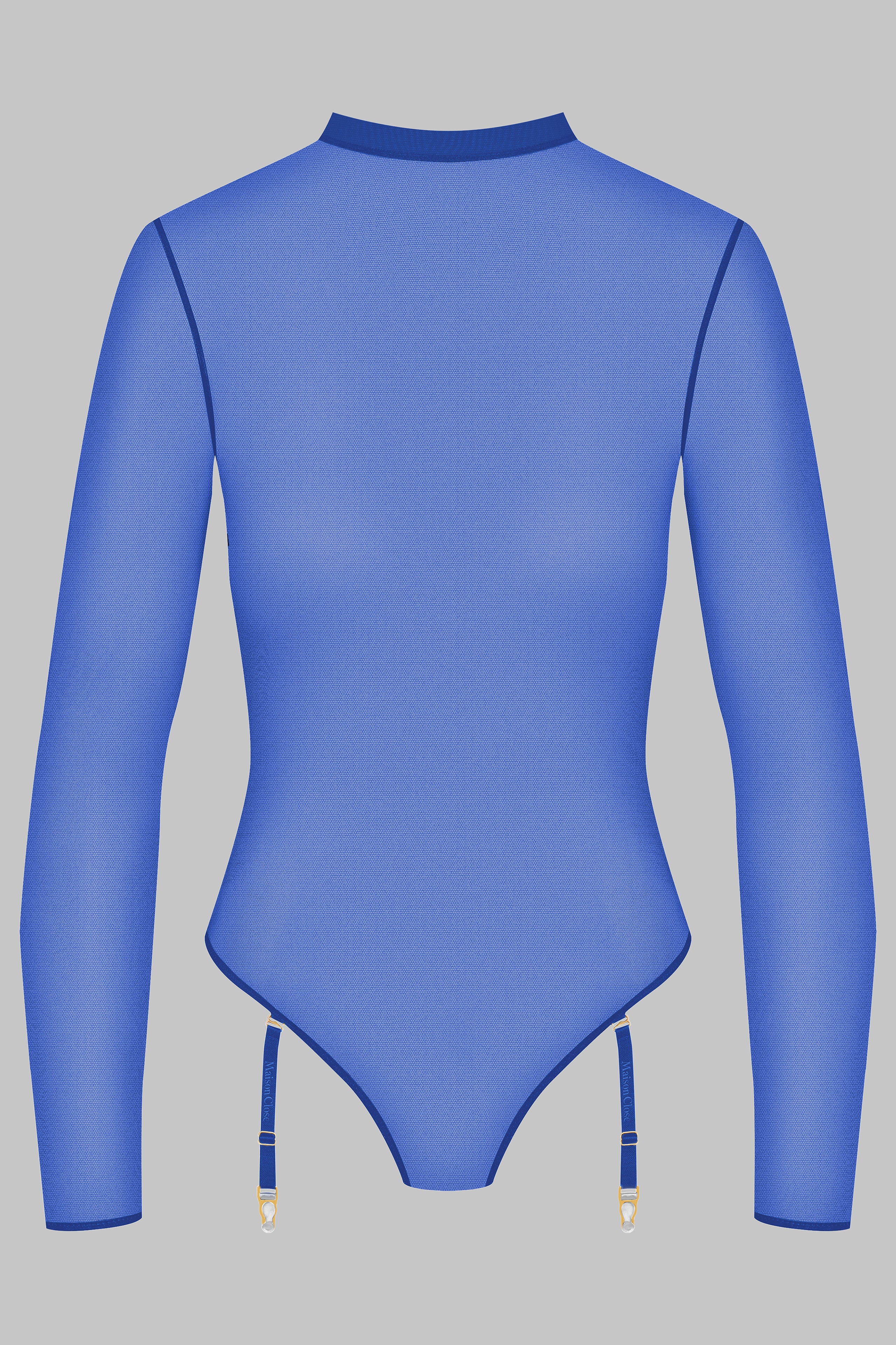 CORPS A CORPS NEON BODY STRING MANICHE LUNGHE - BLU/ORO