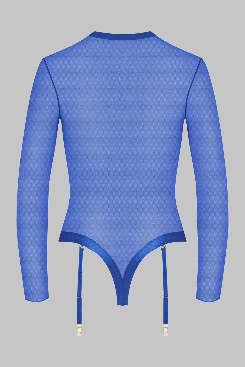 CORPS A CORPS NEON BODY STRING MANICHE LUNGHE - BLU/ORO