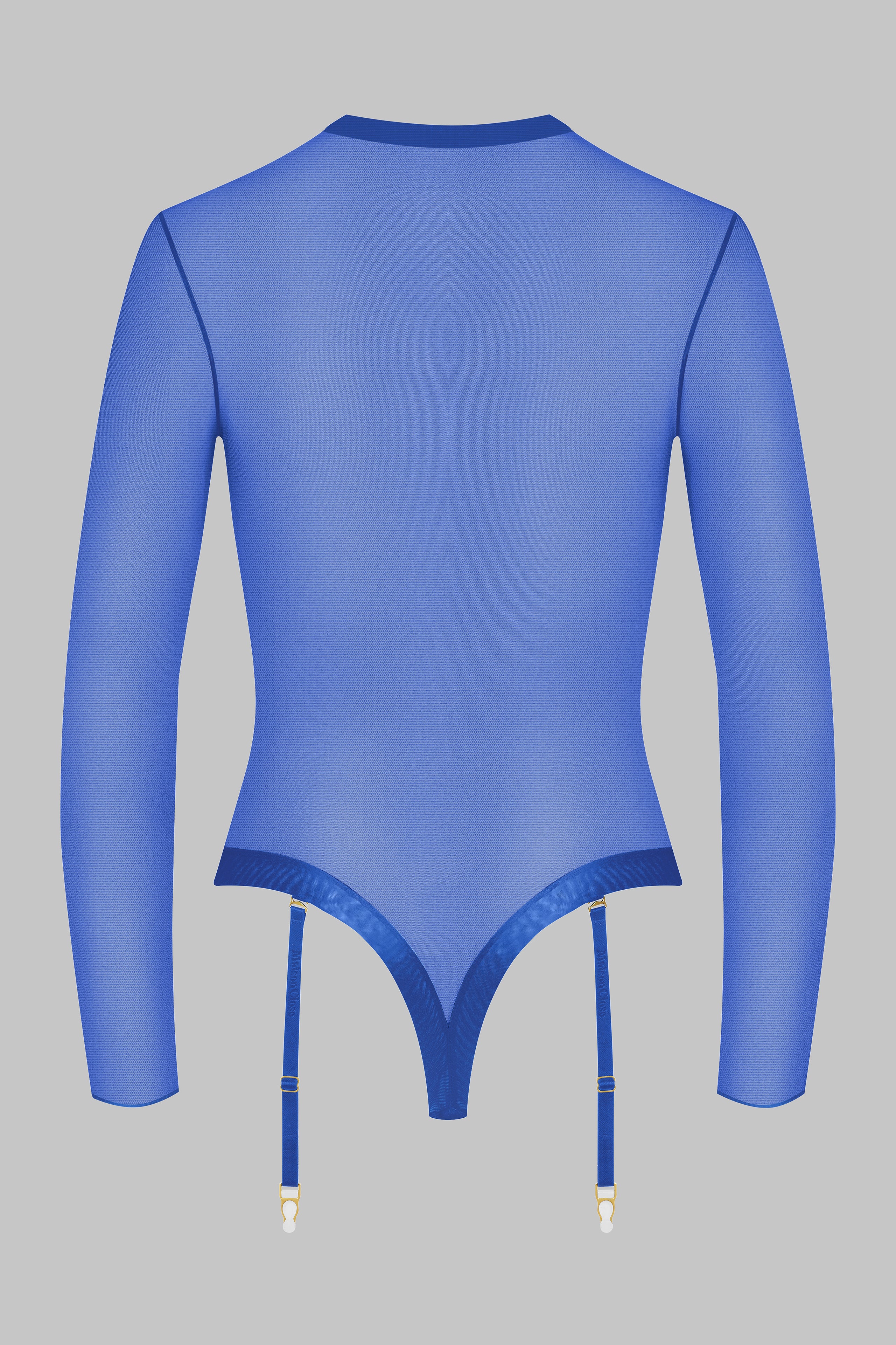CORPS A CORPS NEON BODY STRING MANICHE LUNGHE - BLU/ORO