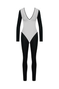 PURE TENTATION-CATSUIT MANICHE LUNGHE CON SCHIENA TRASPARENTE - NOIR