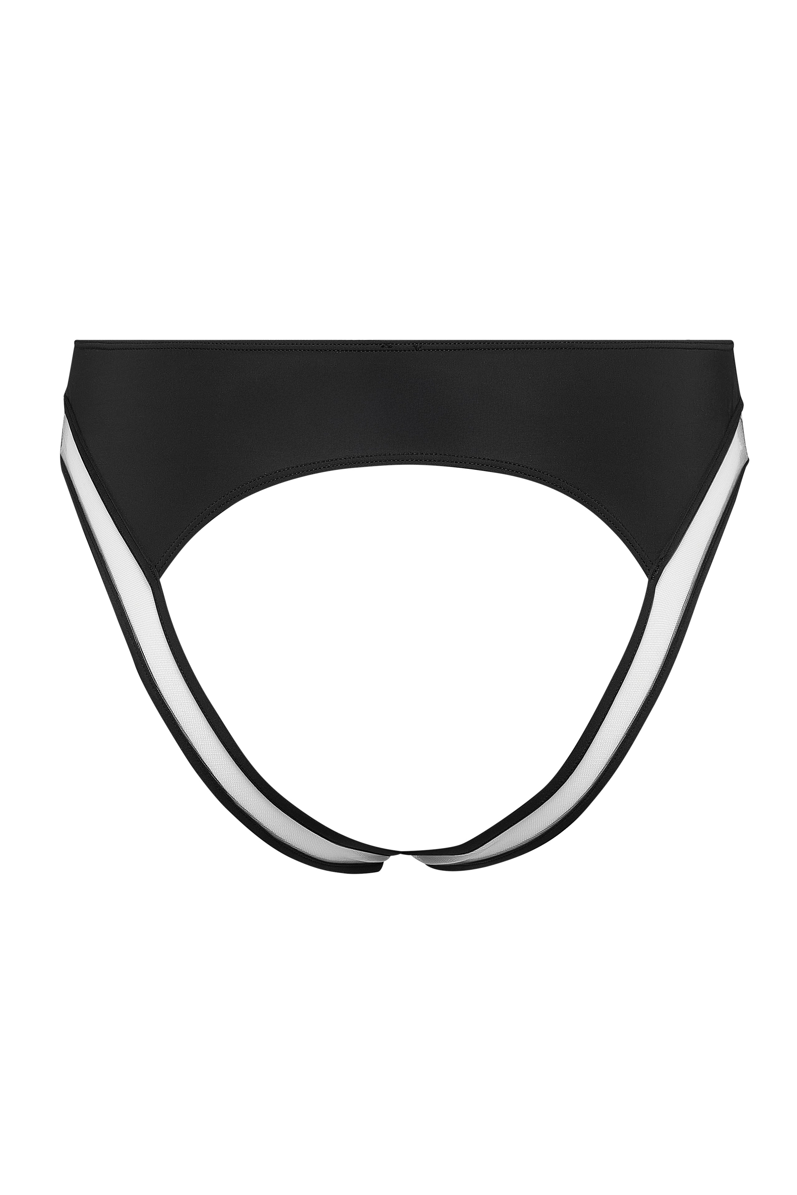 PURE TENTATION CULOTTE A VITA ALTA APERTA - NOIR