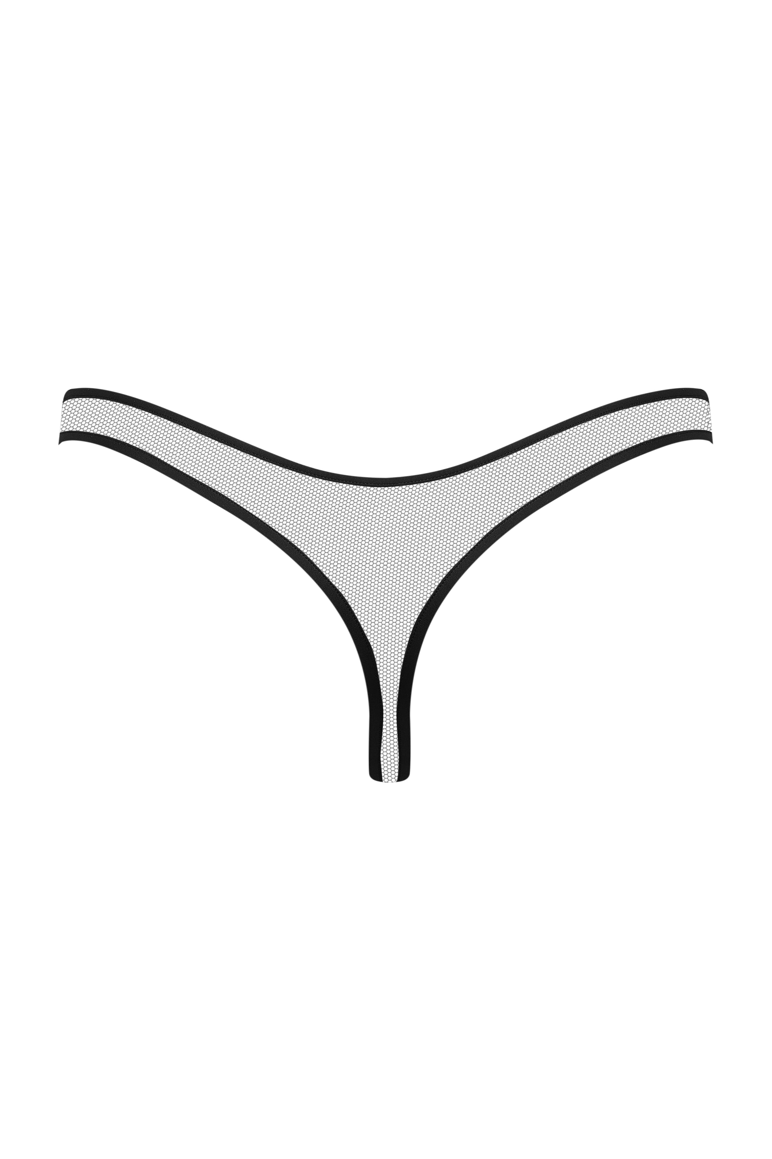 PURE TENTATION STRING A VITA ALTA TRASPARENTE - NOIR