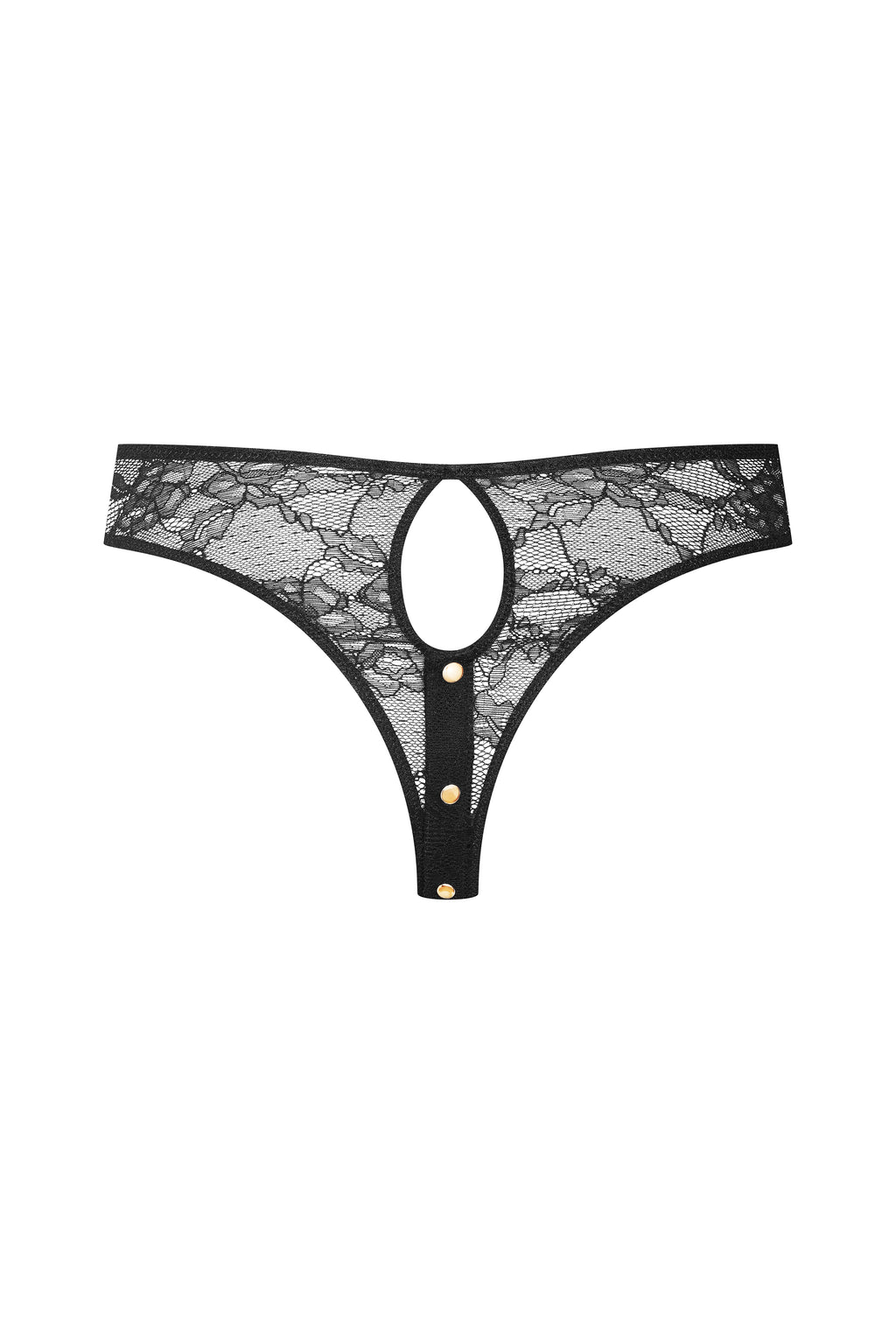 JEUX MAGNETIQUES -  TANGA NERO A VITA ALTA - BLACK