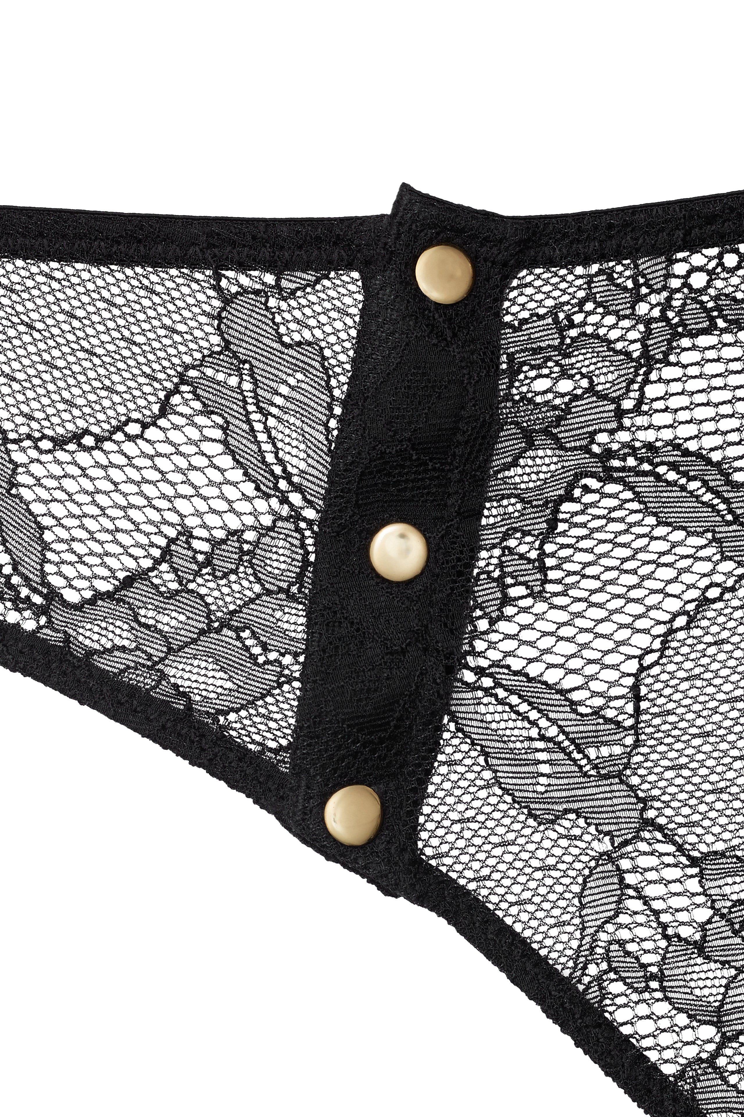 JEUX MAGNETIQUES -  TANGA NERO A VITA ALTA - BLACK