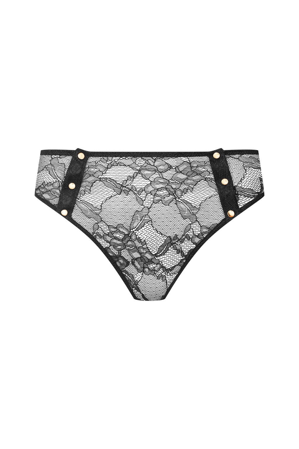 JEUX MAGNETIQUES -  TANGA NERO A VITA ALTA - BLACK