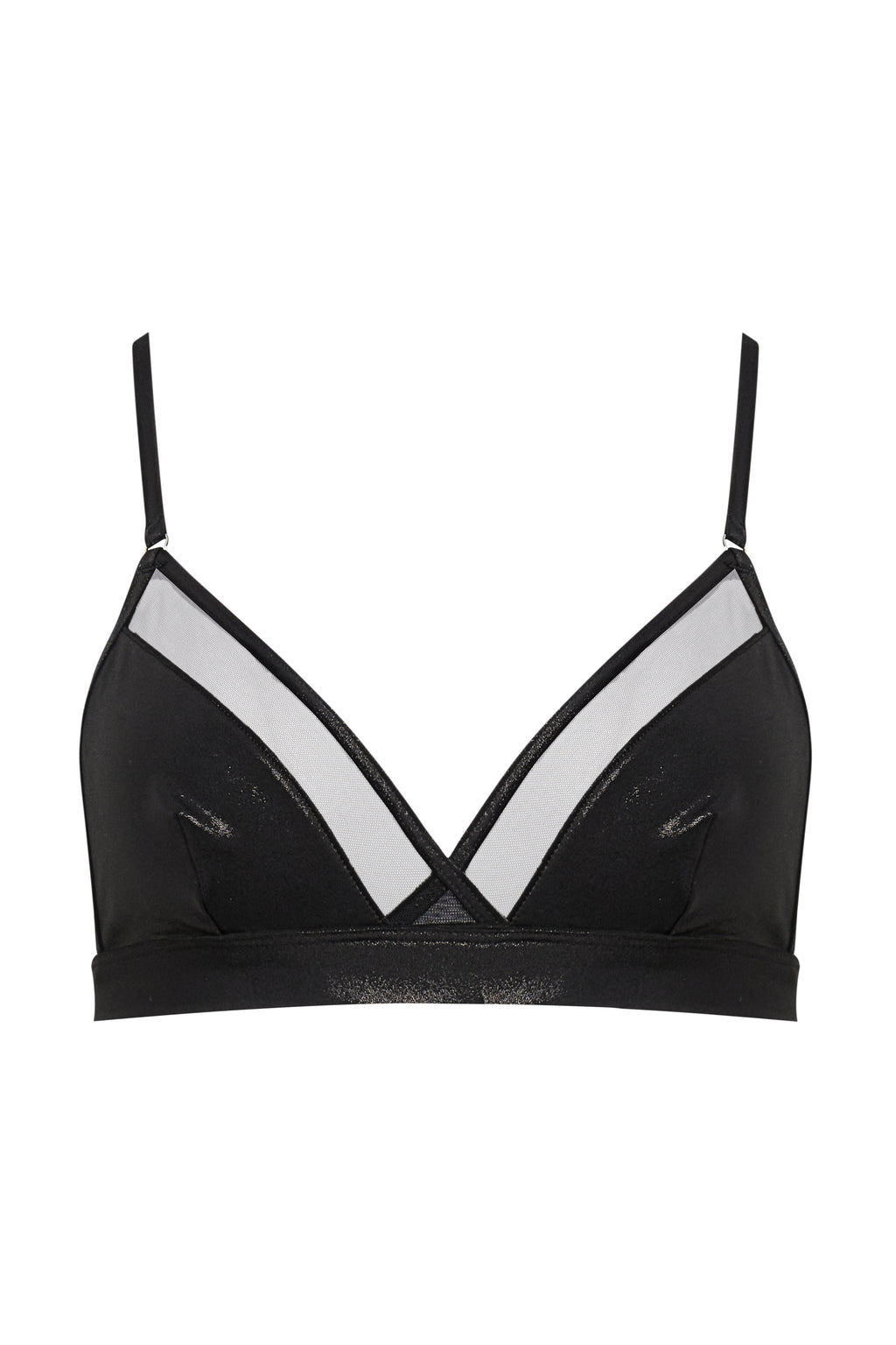 MINUIT - TOP DA BAGNO TRIANGOLO - NOIR
