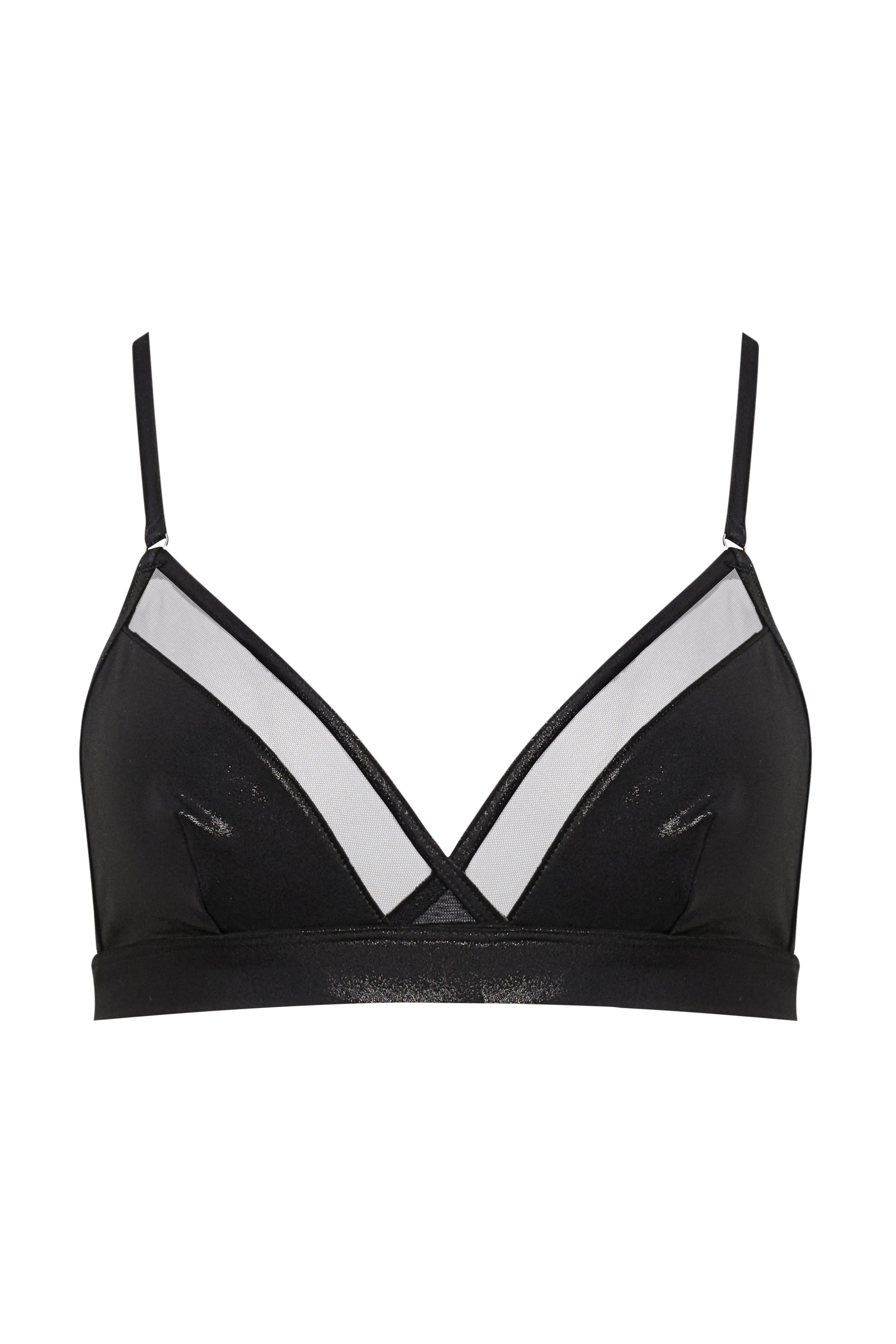MINUIT - TOP DA BAGNO TRIANGOLO - NOIR