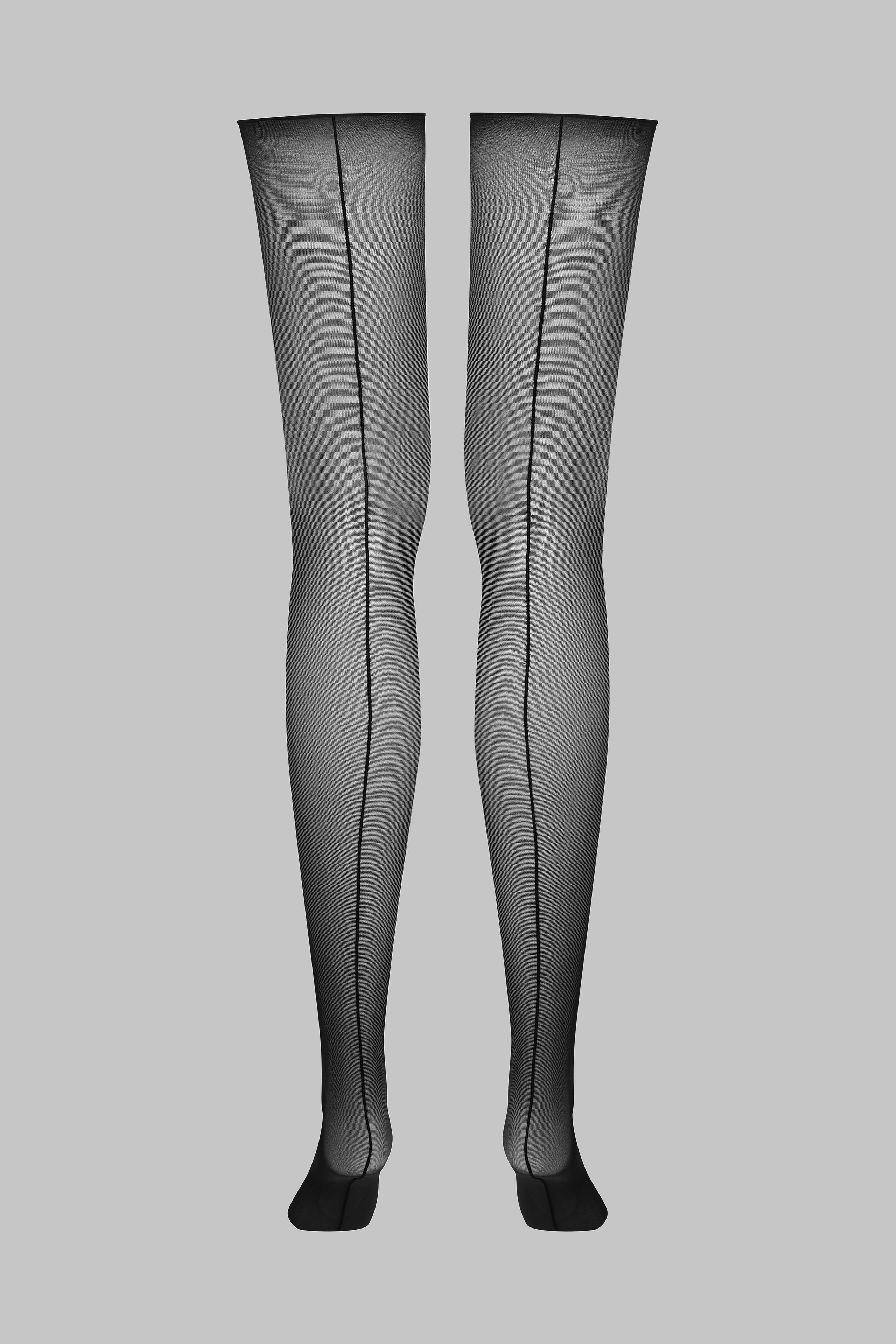 BAS COUTURE COUPE ROULEÉ20D-NOIR/NOIR